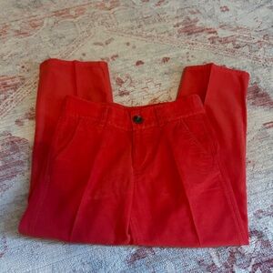 The Beaufort Bonnet Company Bright Orangey Red Corduroy Pants